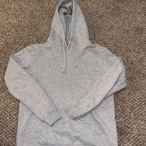 Gray Solid Hooded Sweater - Cotton On Garments - Men’s S
